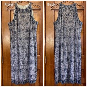 PAPELL BOUTIQUE EVENING Vintage Beaded Dress Halter Bodycon Silver Gray Size 10
